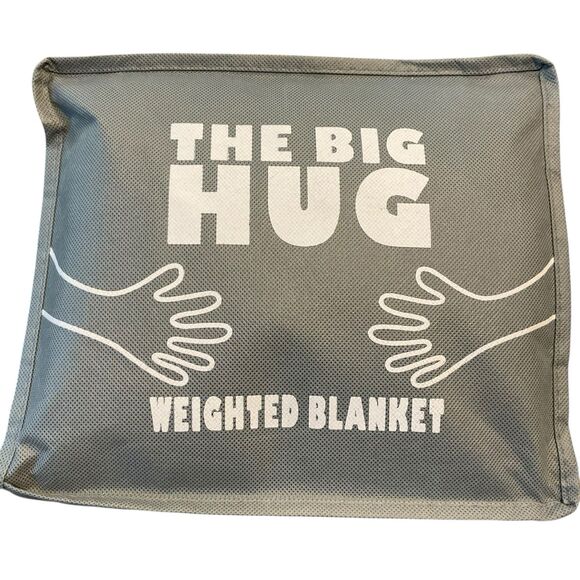 The Big Hug Weighted Blanket In Dark Gray Throw Size 36” X 48” 3 Pounds New - Picture 2 of 4